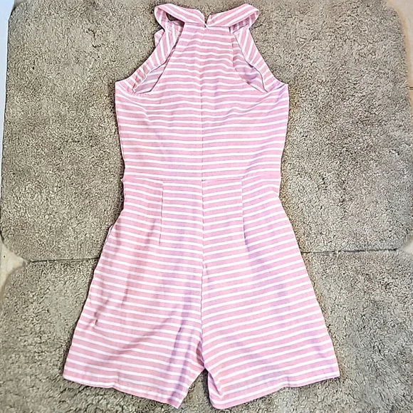 Pink Striped Jumpsuit - Picture 3 of 6